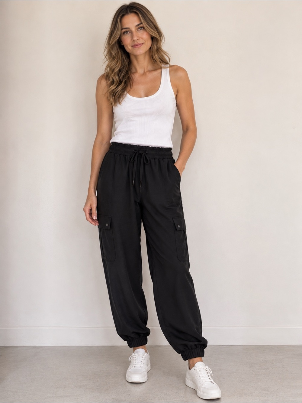 Calvin Klein Jeans Black Cargo Joggers